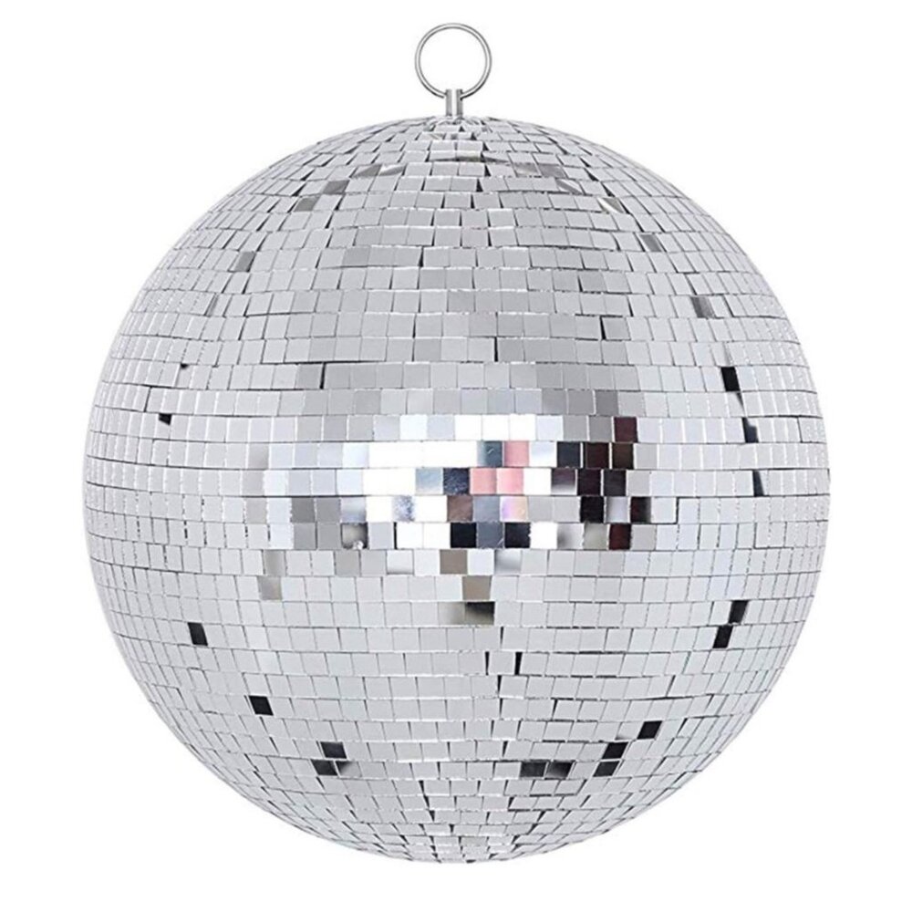 8" Mirror Disco Ball Stage Light With Secure Mount & Hook For Party Decoration